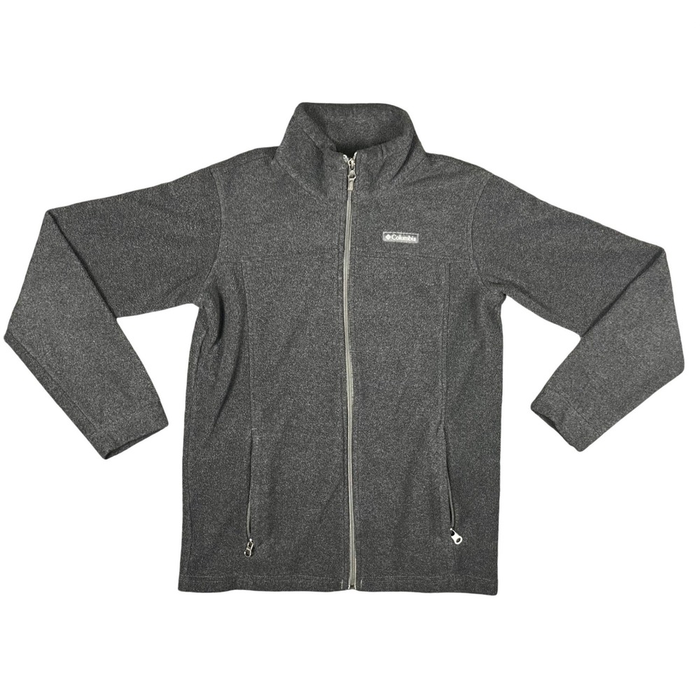 Columbia Womens Full Zip Fleece Jacket Charcoal Gray WB6760 Size L
